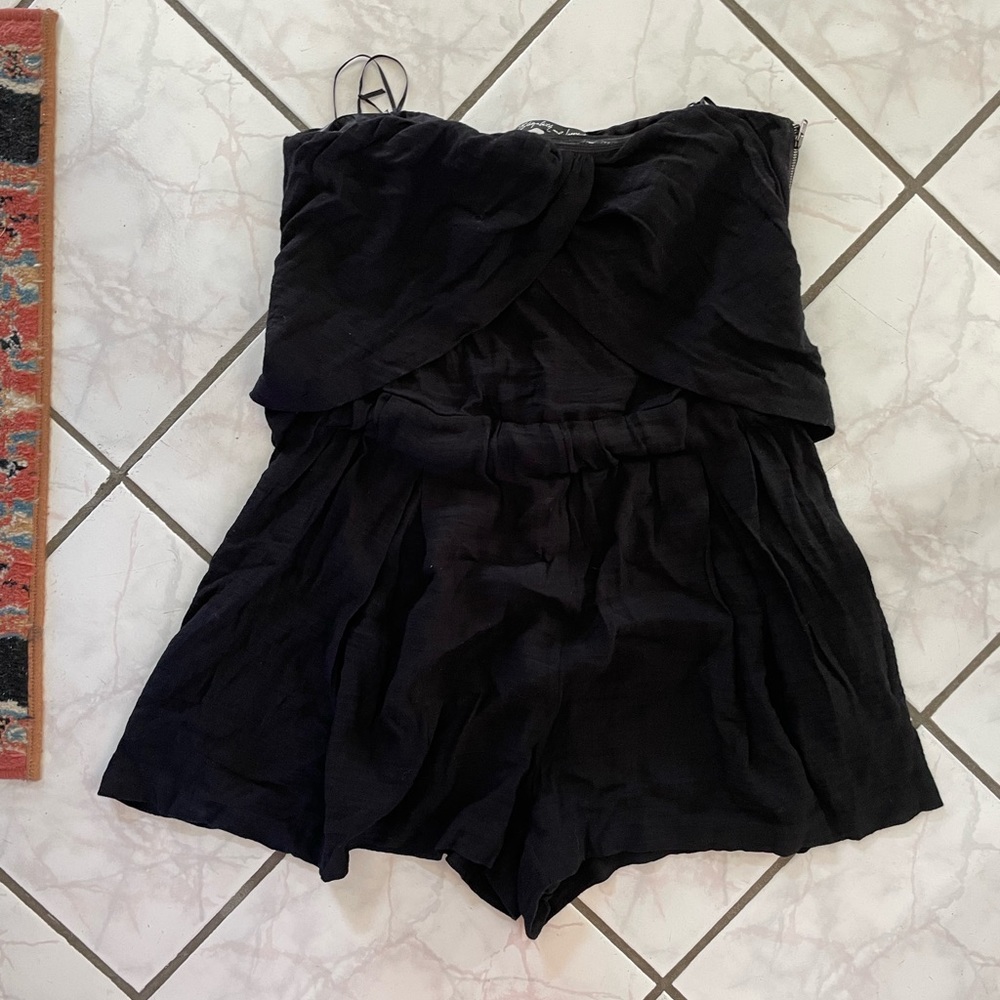 Elizabeth and James black romper